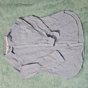 Blue Pinstripe Tunic Shirt